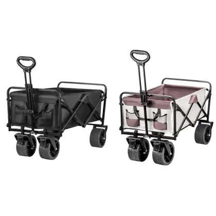 Folding Utility Wagon Cart Heavy Duty Foldable Outdoor Garden Camping Cart