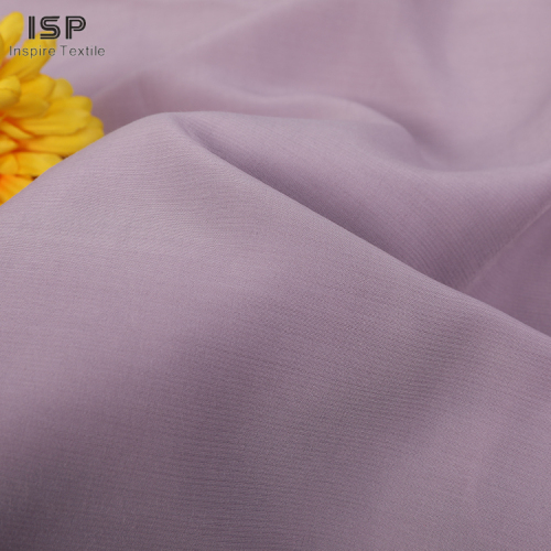 Solid Woven Dyed Rayon Poly Fabric For Dresses