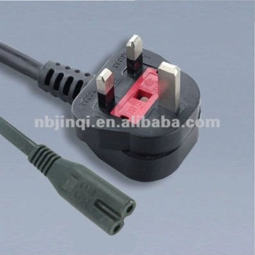 Moulded UK Power Cord with IEC320 C7 Connector
