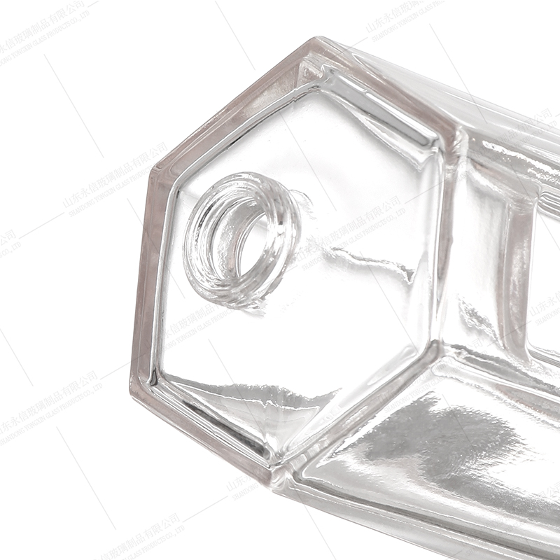 Hexagon octagon glass perfume spray diffuser bottles