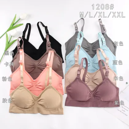 Comfortable Plus-Size Maternity Bralette: No-Underwire, Sleep-friendly, Breastfeeding Friendly