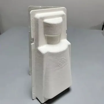 Eco-friendly Pulp Molded Wine Glass Bottle Packaging Box
