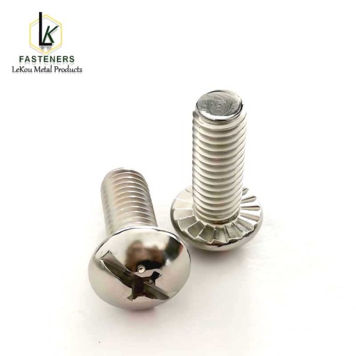 Камбінаваныя шрубы з квадратнай/шліцаванай/крыжападобнай галоўкай