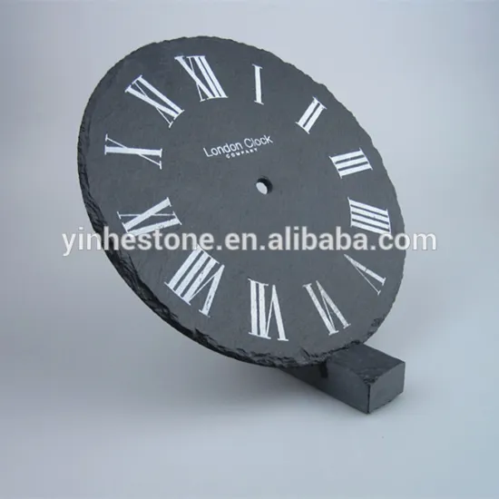 2016 Eco-friendly customized round slate wall clock