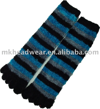 2013 new coming terry jacquard knitted five-toe sock