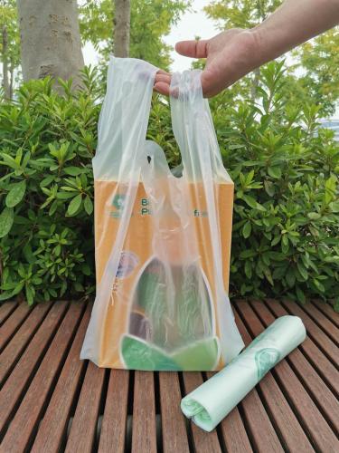 Bolsas de plástico biodegradable a base de almidón de maíz