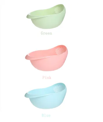Kitchen Rice Washer Rice Basket Plastic Draining Basket
