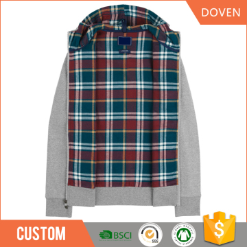Customized zipper-up fleece pullover hoodies