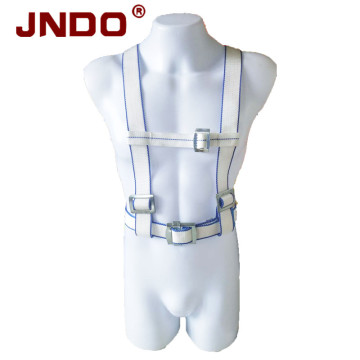 Harness keselamatan perlindungan jatuh dengan lebar anyaman 45mm dan lifeline yang dapat ditarik