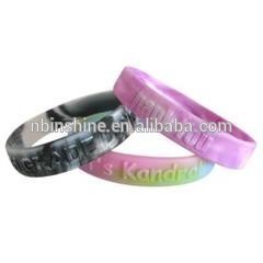 Pulseiras de silicone OEM, pulseira de silício em relevo, pulseira de silicone esportivo de fitness