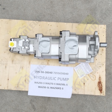 WA250-5 Hydraulic Pump Assembly Gear Pump 705-56-36040 for Loader Parts
