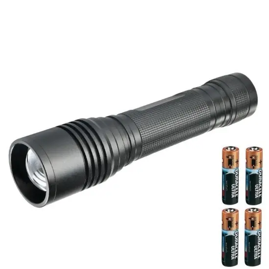 High-Power Waterproof Tactical LED Flashlight: Customizable Long Distance Zoom Torch