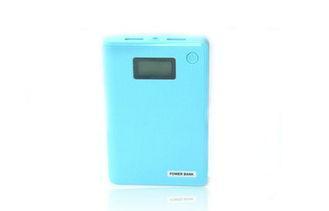 Fireproof Aluminum Blue 12000mah USB Power Bank For Laptop