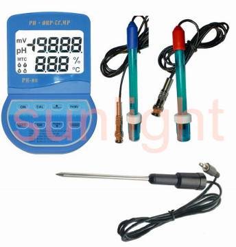 Lab pH, ORP and Temperature Meter, 3 in 1 Meter, Oxidation Reduction Potential Meter, ATC, PH-98