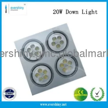 High brightness Indoor 20w led down light with CE&RoHs