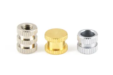 Nuts With Knurls and Groove Brass Carbon Steel