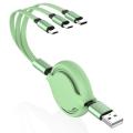 3 في 1 كابل شحن USB قابل للسحب