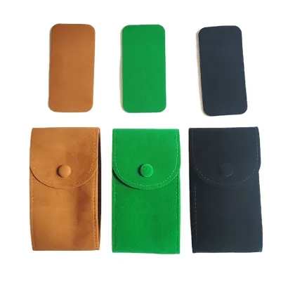 Suede Leather Organizer Watch Travel Case