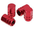 Aluminum alloy hexagonal valve cap for automobile tire