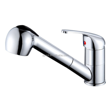 Chrome Finish X8506K2 Brass Material Deck Mounted Pull Out Sink Faucet