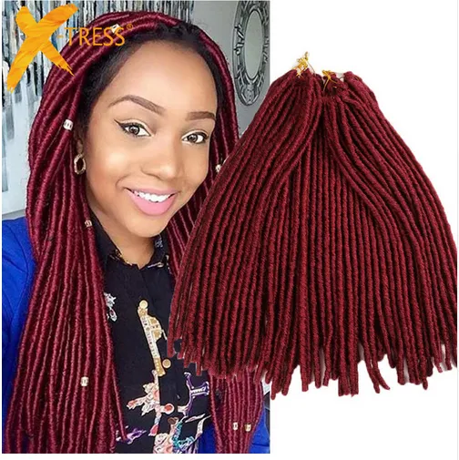 Hair Products 18'' synthetic soft dread crochet braids Faux Locs Crochet