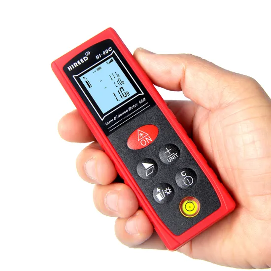 40m/60mHandheld Rangefinder Laser Distance Meter Digital Laser Range Finder Laser Tape Measure Tester with 360 level