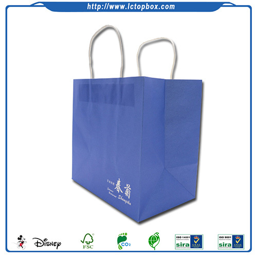 Navy blue paper gift bags