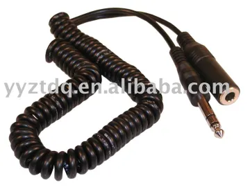 audio jack spiral cable