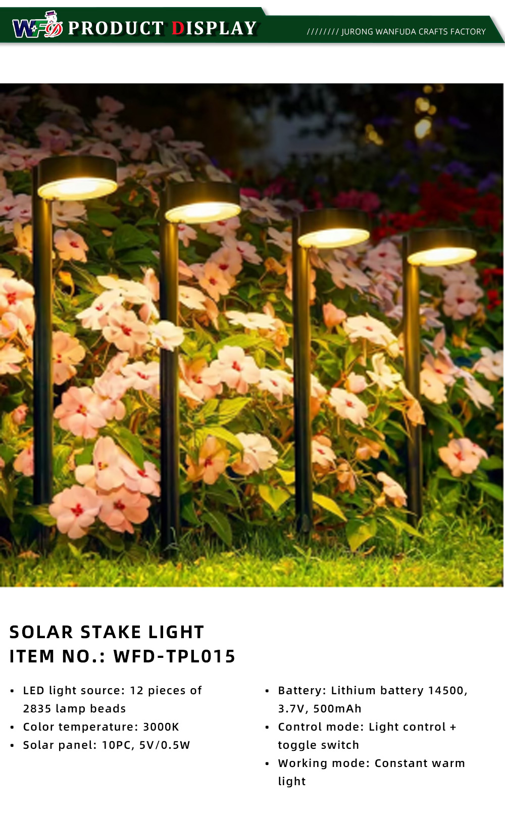 SOLAR LED STRING LIGHT 1-21-X