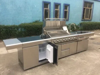 ODM OEM Outdoor Stainless BBQ Grill Modular Kitchen Cabinet Barbecue Kitchen