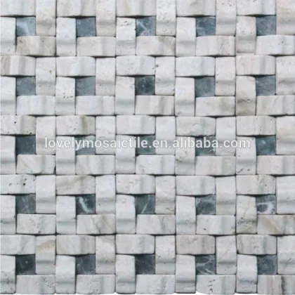 Ceramic Mix Glass Mix Semi-Precious Stone Mosaic Tile