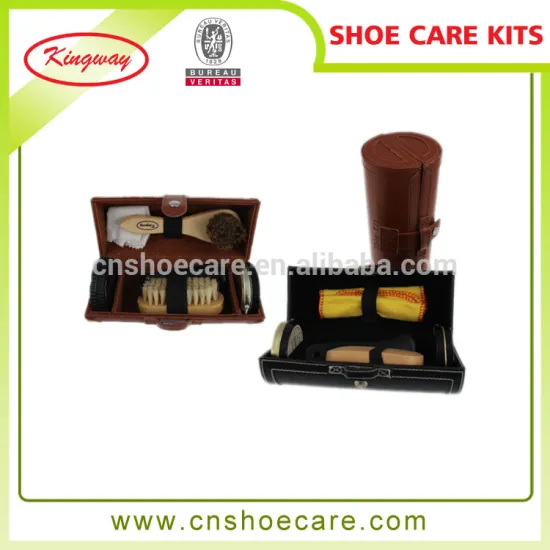 Kingway Shoe Care Kit, Polish Brush Shine Kit for Boots Shoes Sneakers Cleaning