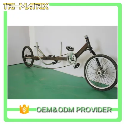 China supply classical adult two people recumbent tricycle