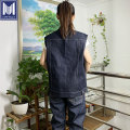 15oz Cotton Denim Jean Vest Jacket för kvinnor