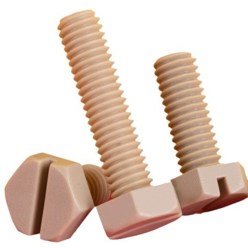 CNC Fabricated Engineering Plastics: PTFE Insert Nuts, PEAK Screws, and Fasteners