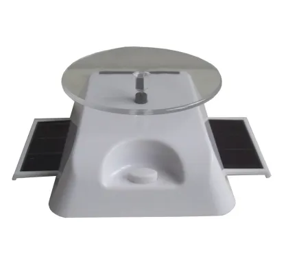 solar rotating display stand