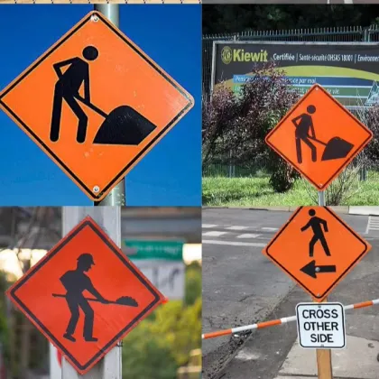 Customized High Visibility Pedestrian Junction Signs: Speed Reduction & Road Warning Signs