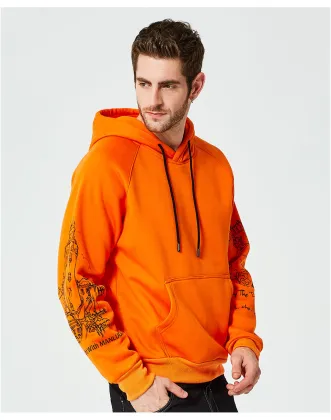 Mens Print Long Sleeve Pullover Sweater Hoodies Sweatshirts
