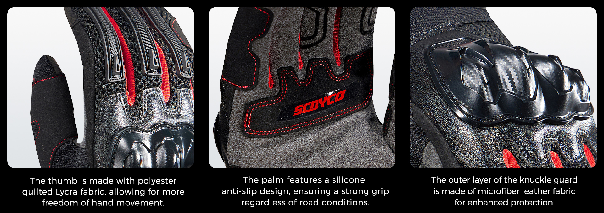 ventilated motorcycle gloves