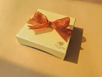Luxury Hot Stamping Jewelry Gift Box with Bowknot