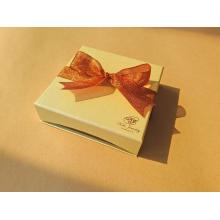 Luxury Hot Stamping Jewelry Gift Box with Bowknot
