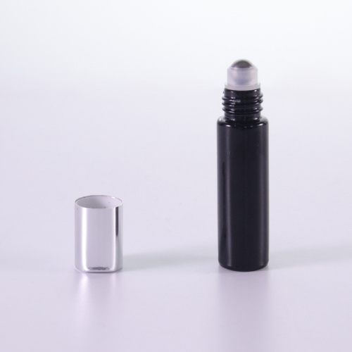 10ml jet black empty roller bottle for essential oils