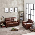 Italian 2-Pieces Sectional Leather Foam Sleeper Sofa