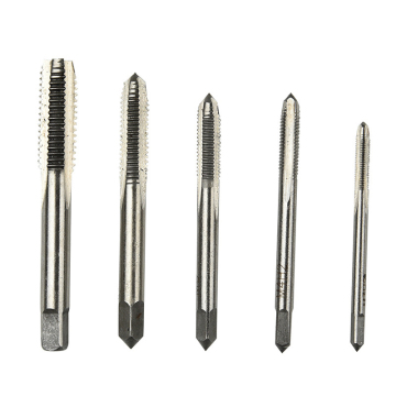 Set of 5pcs Screw Threaded Tap Straight Groove Taps for Quick Tapping: M3 to M8