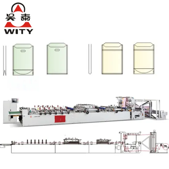 Automatic 3-Side Sealing Pouch Bag Making Machine with Zipper