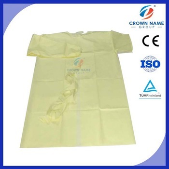 SMS yellow surgical gown disposable gown for sale