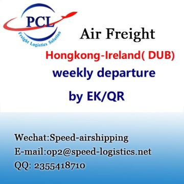 International air freight from Hongkong to Dublin Ireland ( DUB ) airport
