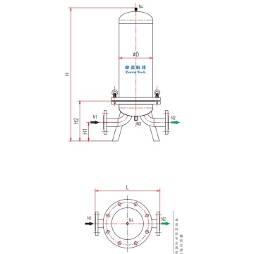 Welding single core precision filter