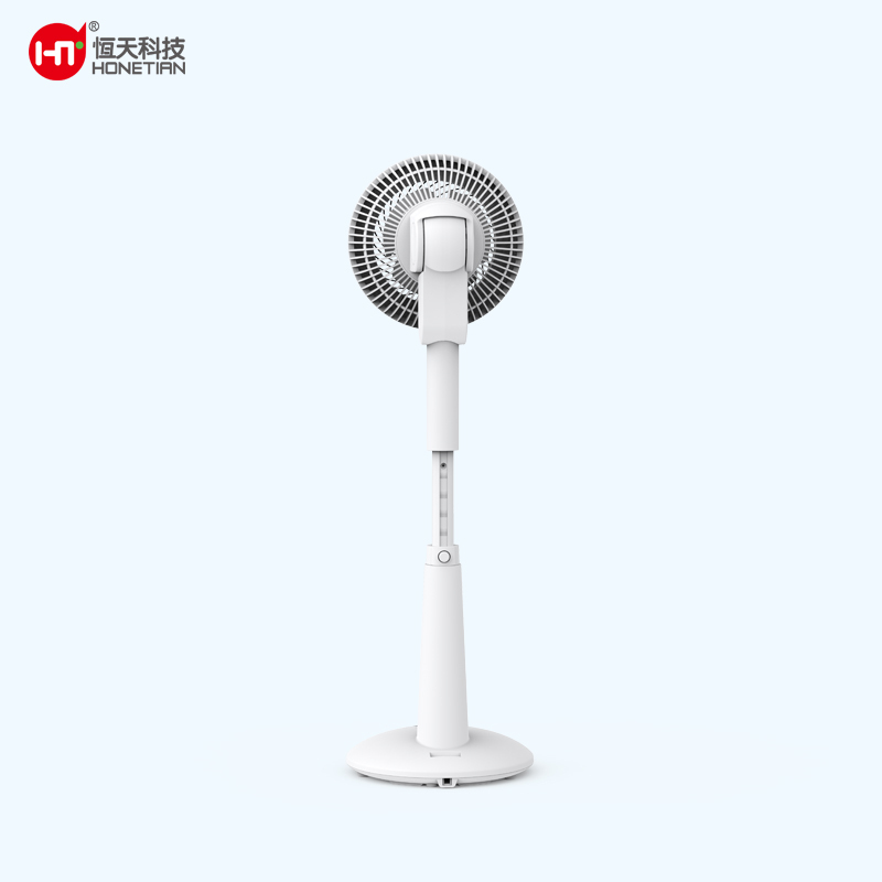 HONETIAN LED display remote control auto oscillation night light 12 speeds 4 modes 12 timer 6 inches DC circulator stand fan