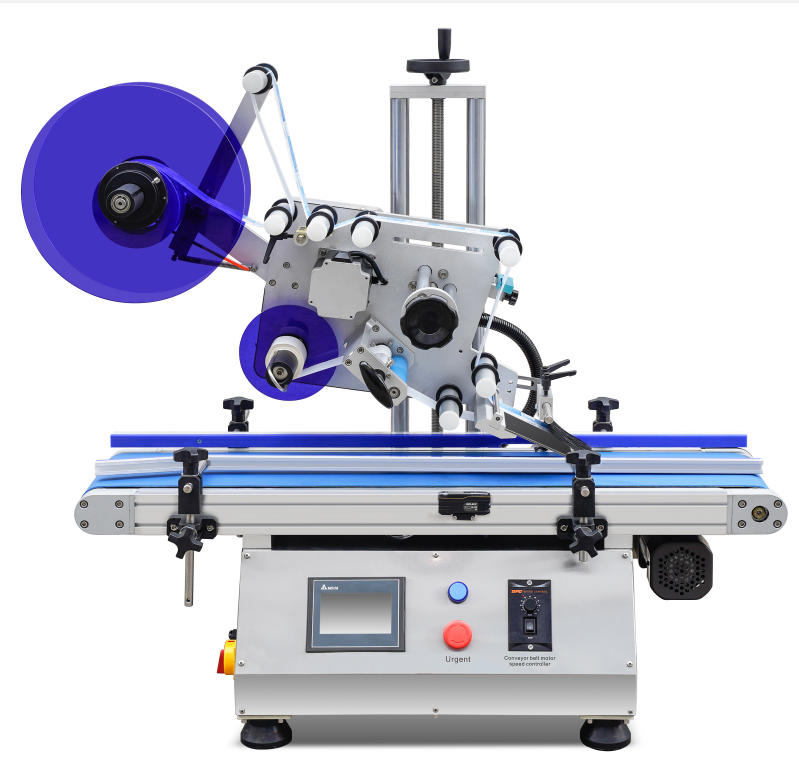 S0-50 Labels/min Bench Top Semi-automatic Labeling Machine For Round ...